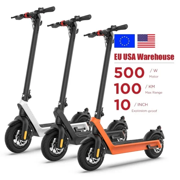 HX X9 550W 48V 15.6Ah 40km/h 100km 10" Two-wheel Electric Kick Scooter - Image 3