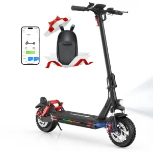 isinwheel GT1 Electric Scooter 800W Powerful Motor 48V10Ah Battery 40km/h Speed 10 Inch Tire Foldable Smart App Adult E-Scooter