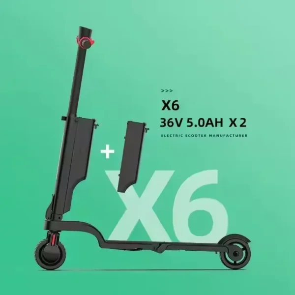 WOYU X6 250W 36V 5Ah 25km/h 40-60km Foldable Two-wheel Scooter - Image 6