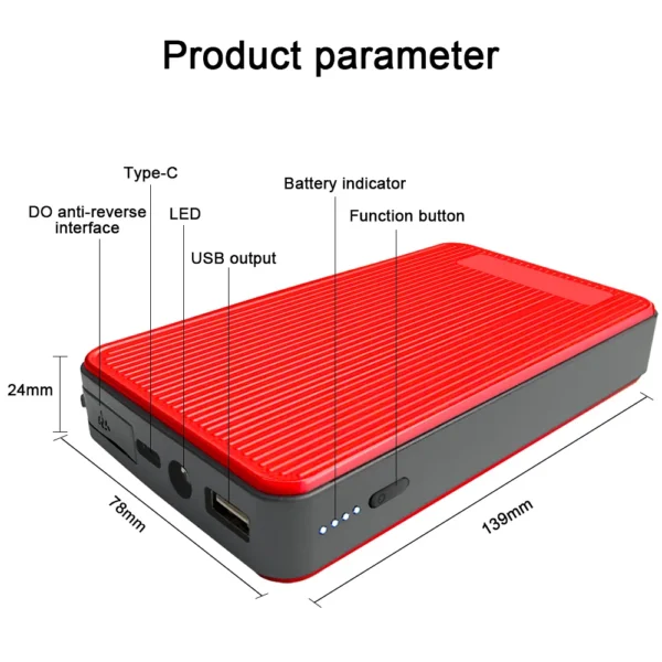 GKFLY 800A 12V Car Jump Starter Power Bank Portable Car Battery Booster ChargerStarting Device Auto Emergency Start-up Lighting - Image 3