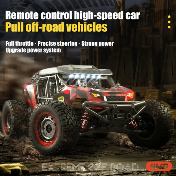 WLtoys 16101 4WD Remote Control Car With LED Off Road 4x4 RC 50KM/H High Speed Buggy Truck Super Desert Racing Toy Kids Adults - Image 2
