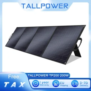 TALLPOWER TP200 200W Portable Foldable Solar Panel, Portable Solar Charger, 24% Energy Conversion Efficiency