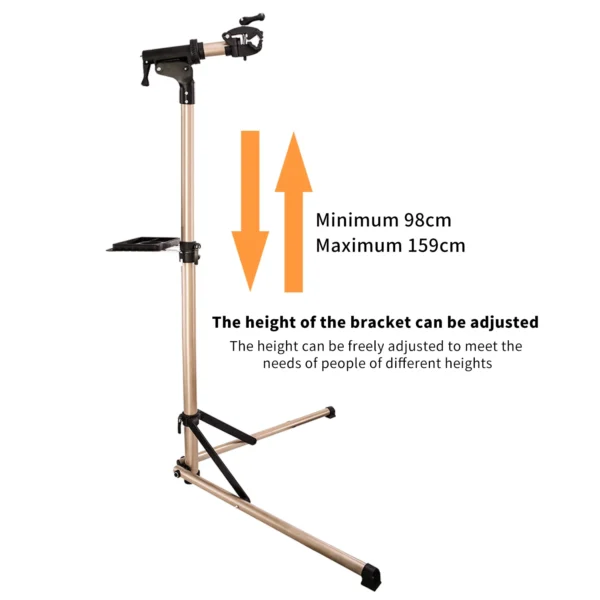 Bike Rack Holder Storage Bicycle Repair Stand Aluminum Alloy Cycle peer Heights Adjustable Fold Cycle Professional Repair Tools - Image 4