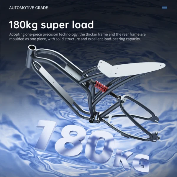 EKXBIKE T1 1000W 48V 20Ah 50km/h 100km 20" Electric Motorcycle - Image 3