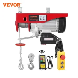 VEVOR 1320 lbs Electric Hoist Crane with 328 ft Wireless 40 ft Single Cable Lifting Height Electric Winch Lift Hoist for Factory