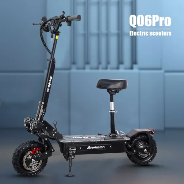 Arwibon Q06Pro 5600W 60V 27Ah 55-75km/h 50-70km 11" Two-Wheel Electric Scooter - Image 5