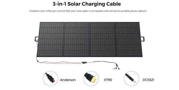 FOSSiBOT SP420 420W Portable Fordable Solar Panel 23.4% Conversion Efficiency IP67 Waterproof For Portable Power Station - Image 3