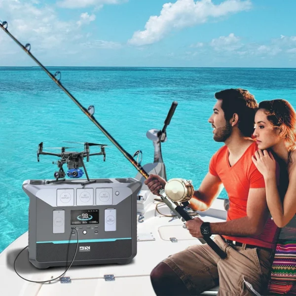 DaranEner NEO1500Pro Portable Solar Power Station Battery Solar Generator 1800W AC Output Solar Generator Charging Stations - Image 3