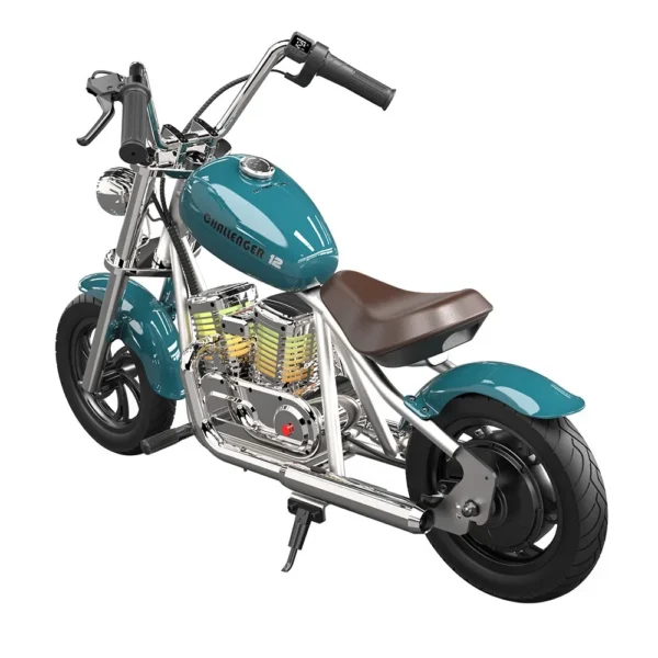 HYPER GOGO Challenger 12 Plus with App Electric Motorcycle for Kids 12inch Pneumatic Tires Bluetooth Speaker Fog16km/h Max Speed - Image 6