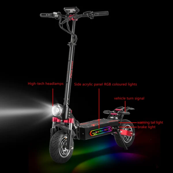BOYUEDA Q7Pro Max Electric Scooter 3200W Dual Motor 52V28AH 110KM Long Mileage 70KM/H 10"Tire NFC App Control Foldable E-Scooter - Image 6