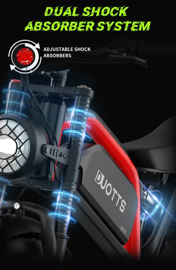 DUOTTS N26 1500W Dual Motor 48V 20AH 26" Electric Fat Bike - Image 5