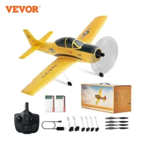 VEVOR RC Plane 2.4G 4CH Remote Control Airplane with 6-Axis Gyro Stabilizer Aircraft Toy RC Glider for Kids Beginners Boys Gifts