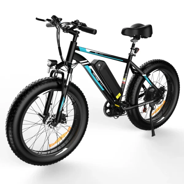 BK15 Electric Bike for Adults 250W 48V 15AH Ebike 26*4.0 Fat Tire E-Mountain Bike 7 Speed All Terrain Electric Bicycle