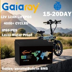 Gaiaray 12Ah 12V LiFePO4 Battery