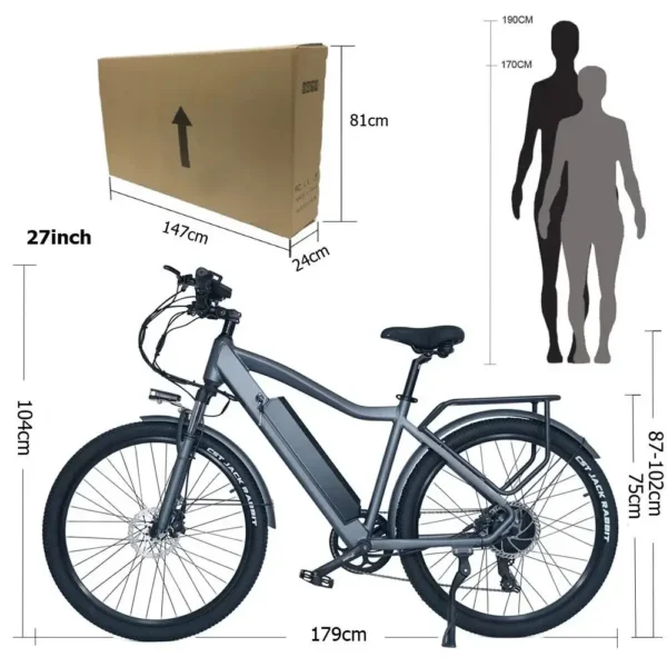 CMACEWHEEL F26 48V 17Ah 110km Electric City Bike - Image 3