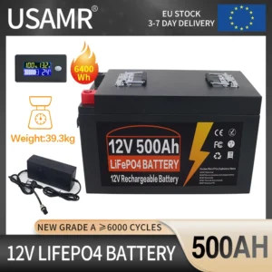 USAMR 500Ah 12V LiFePO4 Battery