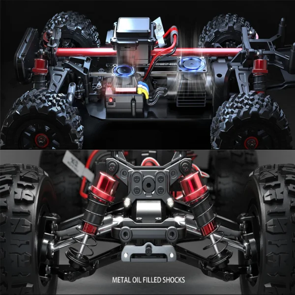 Hyper Go MJX 14210 V2.0 1/14 RC Car 55KM/H High Speed Brushless 2.4G Remote Control 4WD Off-road Racing RC Truck Electric Toy - Image 5
