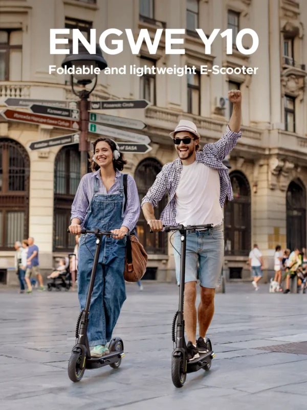 ENGWE Y10 Electric Scooter for Adult 10" Pneumatic Tire Peak 500W Motor E-Scooter 32m/h Max Speed 36V 13Ah Battery 65km Range - Image 6