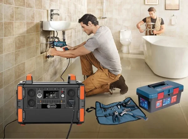 Flashfish F132 1000W Pure Sine Wave Power Station 1041.6Wh 19 Outlets LiFePo4 230V AC Outlet Energy Storage Portable Generator - Image 3