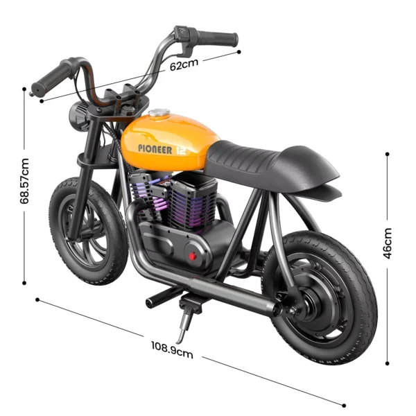 HYPER GOGO Pioneer 12 Plus Kids Electric Motorbike 160W 24V 5.2Ah 12 Inch Tire Children's Electric Motorcycles Electric Scooter - Image 3