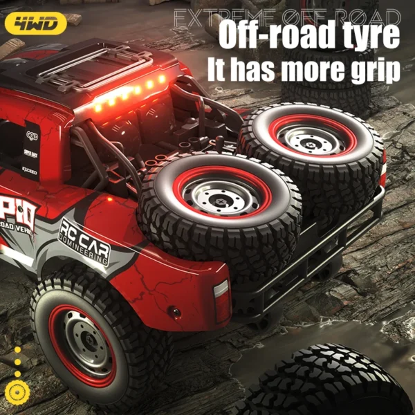 Wltoys Q130 1:14 70 KM/H High Speed 4WD RC Car With LED Light Brushless Motor Cars Remote Controlled Drift Monster Truck Toy - Image 5