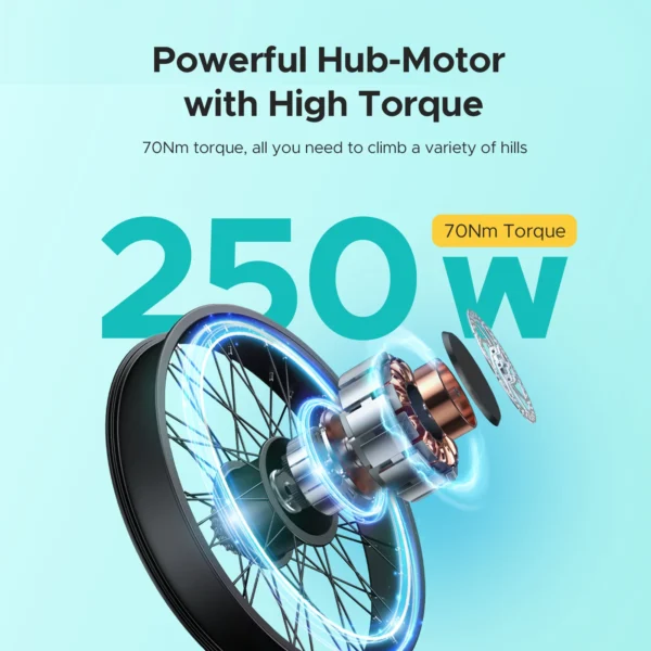 ENGWE E26 250W 16AH 26" Adult Electric Fat Bike - Image 2