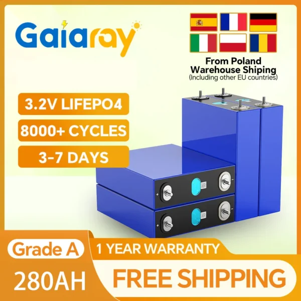 Gaiaray CP4442/LF280K 280Ah 3.2V LiFePO4 Battery