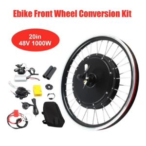 20" 48V 1000W Front/Rear Wheel Electric Bike Conversion Kit, E-Bike Powerful Hub Motor Kit with SW-810LED Display