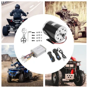 Control Unit 800W 36V Electric Scooter Brush Motor Controller Throttle Grip 2750 Rpm for Atv Small Kart