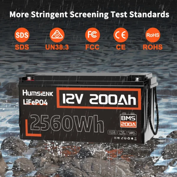 Humsienk 200Ah 12V LiFePO4 Battery – Bild 2