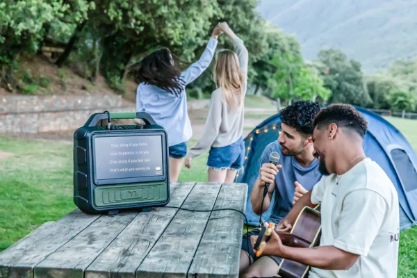 Monster VMay Portable Outdoor TV With TV Tuner Antenna 15.6 '1080P Screen 60W Audio 12V/9A Built-in recharged Battery - Pilt 3