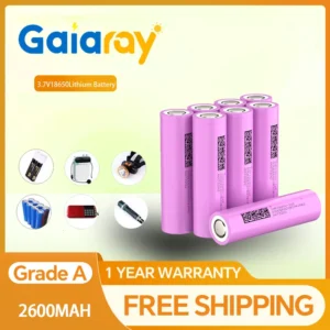 Gaiary 3.7v 2600mah Li-Ion 18650 Batteries