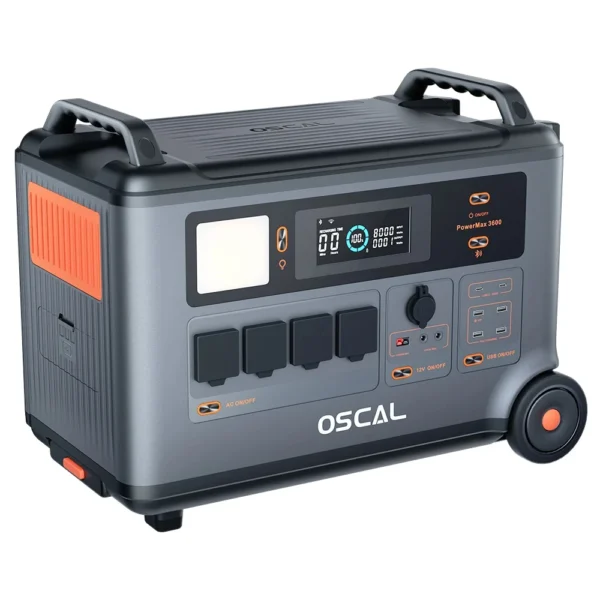 Blackview Oscal PowerMax 3600 EU-plug Rugged Power Station 3600Wh to 57600Wh LiFePO4 Battery 14 outlet Light Modes Morse Code - Image 2