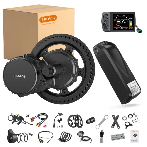 Bafang 750W Mid Drive Motor Electric Bicycle Conversion Kit BBS02B BBS02 Ebike Engine 48V 20Ah 17.5Ah Hailong Battery 4A Charger
