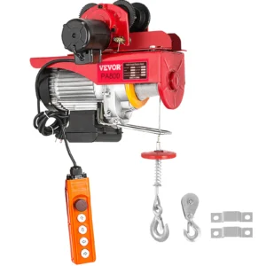 VEVOR 1700LBS/2200LBS Wired Electric Hoist Crane with Trolley Portable Lifter Overhead Winch Effort Elevator for Garage Lifting