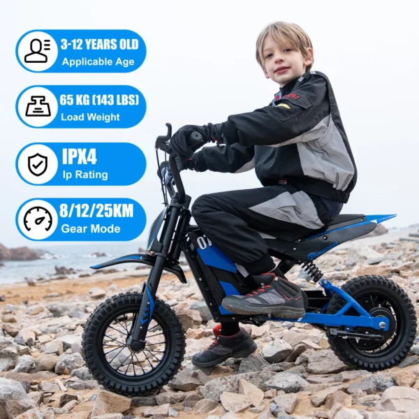 EVERCROSS TECH EV12M 300W 25 km/h 15 km,12" Children Electric Motorbike - Image 2