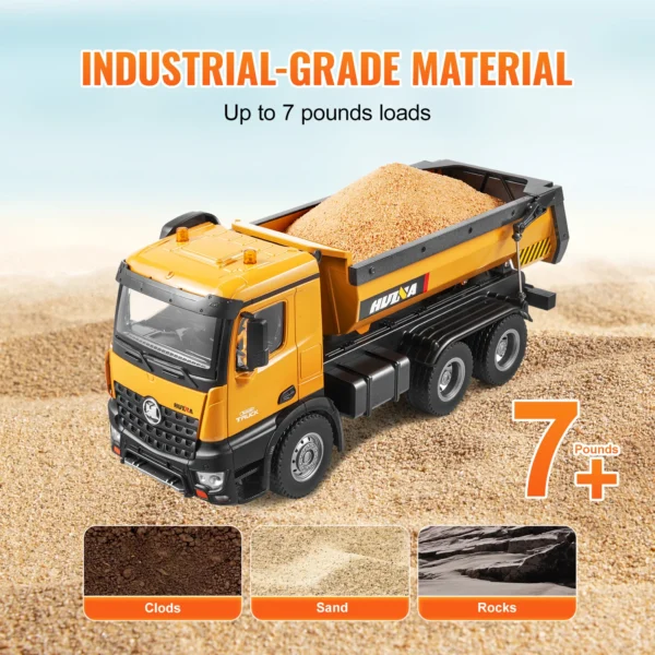 VEVOR RC Excavator Dumper Car Remote Control Engineering Vehicle Crawler Truck Bulldozer Toys for Boys Kids Christmas Gifts - Image 4