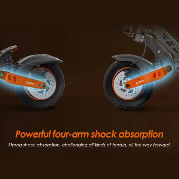 KuKirin G2 MAX Adult Electric Scooter 48V20.8Ah Battery Peak 1200W Motor 55KM/H Speed 80KM Max Range 10"Tires Foldable E-Scooter - Image 3
