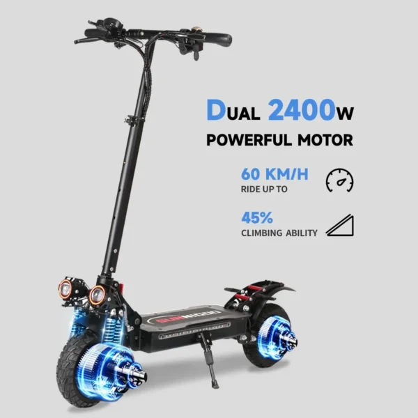 SUNNIGOO X6 X6PRO 2400W 48V 21Ah 60km/h 60-80km 10" Two-wheel Scooter - Image 5