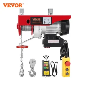 VEVOR 440lbs Wireless Electric Lifting Hoist with 40ft Single/20ft Double Slings Lifting Height Lift Hoist for Garage Warehouse