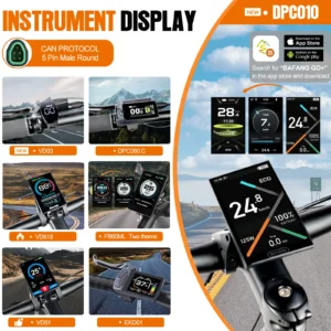 BAFANG CAN BUS System Display 5PIN Male E-Bike 0-5 / 0-9 PAS Electric Bicycle Computer For CAN Protocol Motor Conversion Kits