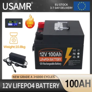 USAMR 100Ah 12V LiFePO4 Battery