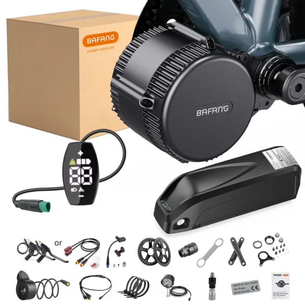 BAFANG 36V 250W Mid Motor Drive Conversion kit With 17.4Ah 25Ah Li-ion Battery Eletrical Bike Ebike Motor Kit For City Commute