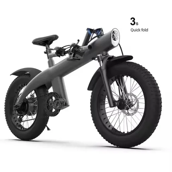 WOYU Q3 250W 48V 13Ah 60km 20" Electric Bicycle - Image 2