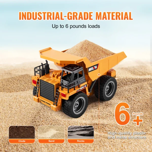 VEVOR RC Car Children Toys Remote Control Dump Truck Toys 9-Channel with Batteries for Toddlers Boys Electric Car Kids Toys Gift - Image 4