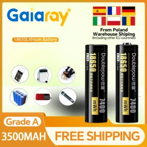 Gaiary 3.7v 2000-3500mah Li-Ion 18650 Batteries